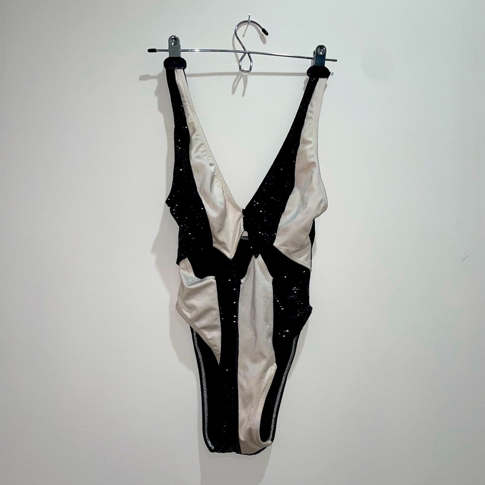 Vintage swimsuit with matching skirt